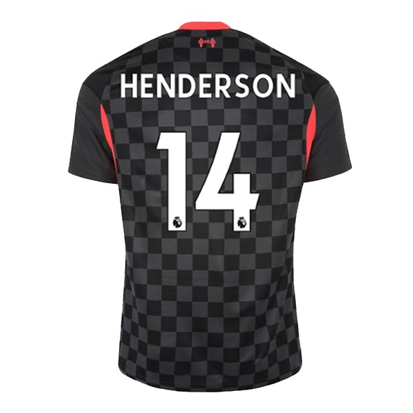 Camiseta Liverpool NO.14 Henderson Tercera equipo 2020-2021 Negro